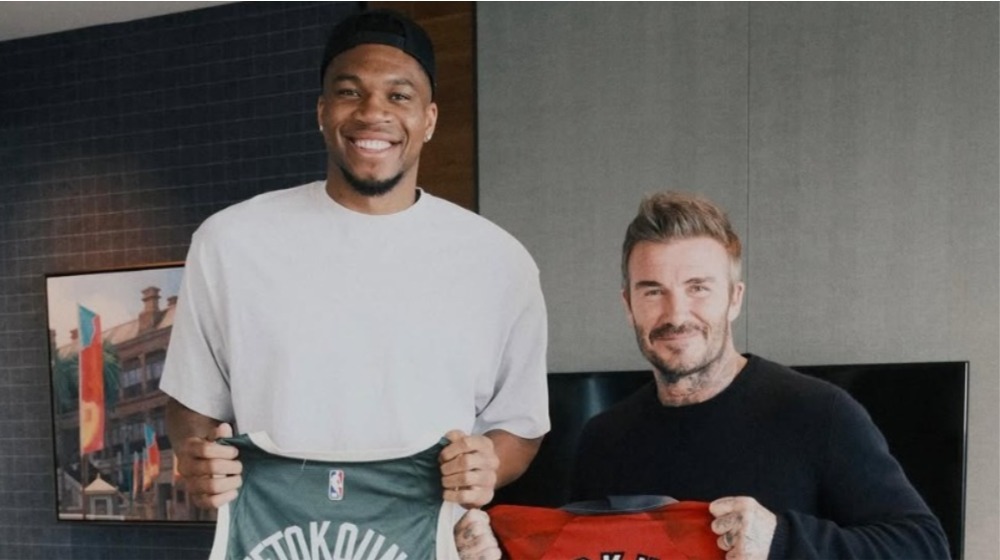 Γιάννης Αντετοκούνμπο - David Beckham: Η συνάντηση που είχαν και η ανταλλαγή φανέλων [εικόνες]